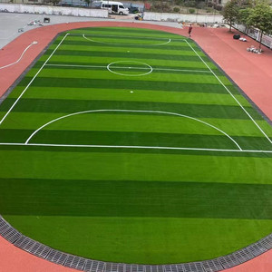 Meisen césped artificial bicolor verde <span class=keywords><strong>PE</strong></span> 40mm 50mm para fútbol al aire libre fútbol campo de fútbol sala Parque Jardín escuela patio césped - Product Image 4