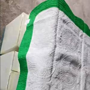 Personalized Lightweight Cotton Stainless Steel Embossed Scalloped Quilted Heirloom Baby Toddler <b>Blanket</b> Newborn Sleeping Quilt - Product Image 6