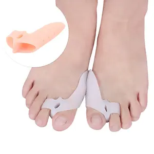 Menghilangkan Rasa Sakit Bunion Perawatan Kaki Penjaga Korektor Tandu Gel Silikon Toe Separator untuk Ibu Jari Kaki Valgus Perawatan Kaki