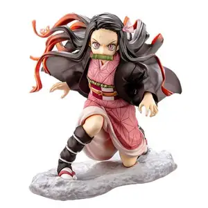 Figura de Anime Demon Slayer de 15cm, Kimetsu no Yaiba, Kamado, Nezuko, modelo de diseño de personajes de dibujos animados, juguete de PVC