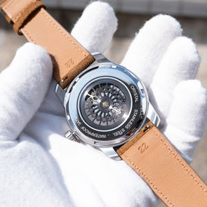 <span class=keywords><strong>Reloj</strong></span> de Pulsera Mecánico de Lujo para Hombre Racing Time, Diseño Retrogrado Automático Sw200 y Esfera de Fibra de Carbono Luminosa con Zafiro - Product Image 4