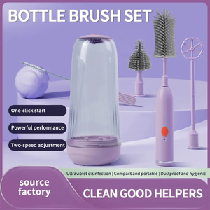 Wholesale Rechargeable Travel Electric 360 Degree Cleaning Brush Set for Baby Bottles - Product Image 2