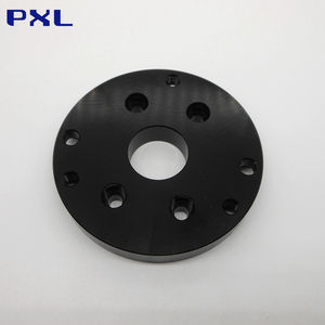 Özel yüksek hassasiyetli 4-5 eksen CNC işleme siyah eloksal alüminyum taban yüksek kaliteli sondaj hizmetleri - Product Image 4