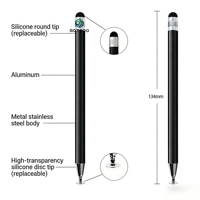 Pena Stylus 2-in-1 Ujung Logam Laris untuk Apple Android Harga Grosir Pabrik untuk Layar Sentuh Pad dan Tablet