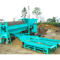 Equipo de Lavado de Oro Aluvial para Minería de Arena de Río, Planta Móvil de Lavado de Oro para Proyectos de Recuperación y Lavado de Oro de Placer