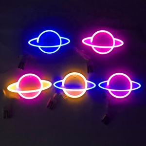 Led Planet <span class=keywords><strong>Neon</strong></span> Signs Blue Kids <span class=keywords><strong>Neon</strong></span> Lights Panneaux muraux décoratifs <span class=keywords><strong>Lampe</strong></span> actionnée pour les fournitures de fête Art mural de chambre - Product Image 5