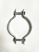 Support de fixation hélicoïdal pour poteau d'éclairage public, en acier galvanisé à chaud, certifié ISO9001, haute qualité, réglable 60-120 mm