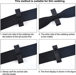 Attaches rapides en plastique pour sangles – Fixations ajustables pour ceintures et rubans - Product Image 3