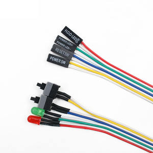 ATXPCコンピューターマザーボード電源ケーブル<span class=keywords><strong>2</strong></span>スイッチオン/オフ/リセットLEDライト付き60CM - Product Image 2