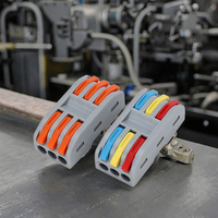 Connecteur de fil à connexion rapide pour épissure de fil Écrou à levier compact Terminal en ligne pour projet d'épissure de fil électrique