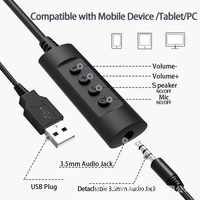 Casque USB léger à oreille unique ouverte, vente directe usine, avec microphone filaire pour systèmes de communication de centre d'appels