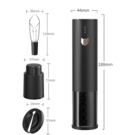 Ouvre-bouteille automatique rechargeable de luxe Ouvre-bouteille personnalisé Ensemble d'ouvre-vin électrique boîte-cadeau