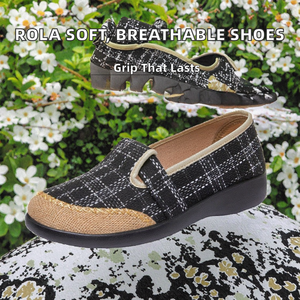 รองเท้าผ้าใบโรล่า รุ่นใหม่ พื้นนุ่ม ระบายอากาศได้ดี กันลื่น ด้านบนเป็นผ้าแคนวาส ซับในเป็นตาข่าย พื้นรองเท้าด้านนอกเป็นยาง  แบบสวมลำลอง - Product Image 2