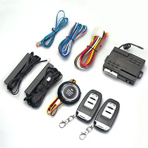 Factory wholesale 12V car universal one-click start modification keyless entry PKE remote control car anti-theft system