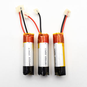 원통형 13350 16340 14300 13450 13300 12400 17350 18350 16350 3.7V 650mAh 충전식 리튬 폴리머 배터리 - Product Image 2