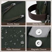 Sac de toilette double couche noir de taille moyenne, suspendu, pour voyages d'affaires, natation et camping – Le favori des clients