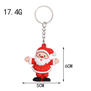 Lindo bolso de Navidad colgante llavero de PVC regalo para niños y Premio para estudiantes para pequeños regalos y premios - Product Image 5