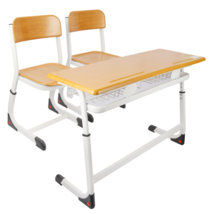 Bilihua Banco Scolastico Singolo Moderno <span class=keywords><strong>in</strong></span> <span class=keywords><strong>Legno</strong></span> con <span class=keywords><strong>Sedie</strong></span> Contemporanee per Uso Commerciale, Set di Arredi Scolastici Nepalesi Modello BX-003-S - Product Image 1