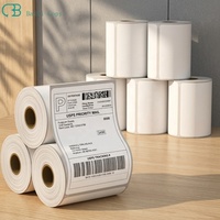 Printer Label Thermal 4x6 Inch Laris Manis - 500 Label Pengiriman Putih/Roll untuk Logistik Gudang