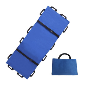 Camilla Plegable Portátil Azul Ligera para Rescate de Emergencia, para Transportar Personas por Escaleras - Product Image 1