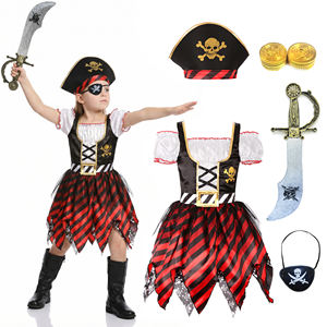 Vente en gros <span class=keywords><strong>de</strong></span> costumes <span class=keywords><strong>de</strong></span> cosplay pour filles pirates pour les fêtes <span class=keywords><strong>d</strong></span>'anniversaire, <span class=keywords><strong>d</strong></span>'Halloween et <span class=keywords><strong>de</strong></span> Noël, ensemble <span class=keywords><strong>de</strong></span> vêtements avec chapeau - Product Image 1