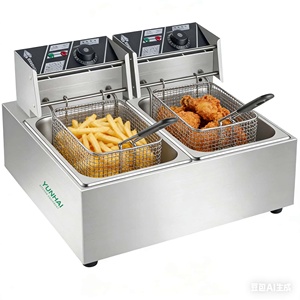 Mayoristas de <span class=keywords><strong>Aceite</strong></span> de Fábrica Ofrecen Freidoras Eléctricas de Acero Inoxidable, que Pueden Ser de Uno o Varios Tanques y Personalizables - Product Image 2