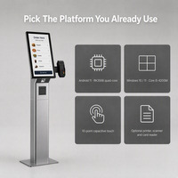 Kiosque interactif à écran tactile Android Windows avec caméra pour centre commercial, banque, hôpital