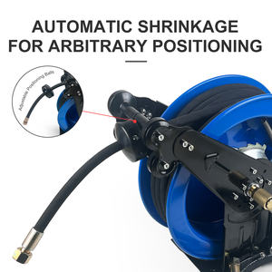 معدات العناية بالسيارات الأوتوماتيكية الشاقة القابلة للسحب على الحائط الصناعية ، ترجيع الزنبرك للمياه والزيوت والهواء ، معدات العناية بالسيارات على نحو سلس - Product Image 4