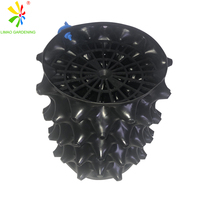 Pot Pemangkasan Udara Laris Manis Warna Hitam 15*20CM Portabel Ramah Lingkungan Bahan PE Kapasitas 3L untuk Menanam Bibit Tanaman Kebun