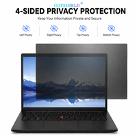 Universal 360 °   Filter Layar Privasi Laptop 4 Arah Anti-Spy Pelindung Privasi Pemblokir Cahaya Biru untuk Komputer Notebook OEM/ODM