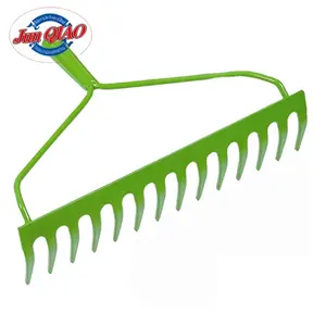 High Quality 12 Teeth Soil Level Rake Tool Wholesale Garden Grass leaf Farming Rake Garden Hand Rakes