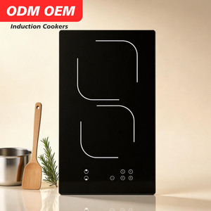 Table de cuisson à <span class=keywords><strong>induction</strong></span> compacte 3500W avec écran tactile, chauffage rapide, économie d'énergie, 2 brûleurs - Product Image 1