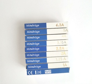 Fusible de Vidrio de Audio de Velocidad Media <span class=keywords><strong>ESKA</strong></span> M2/250E de Alemania, 100mA, 125mA, 200mA, 315mA, 500mA, 630mA, 800mA, 1A, 1.25A - Product Image 2
