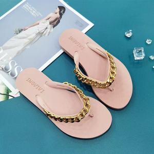 Sandalias de Plataforma con Punta Abierta y Brillantina para Mujer, Verano 2025, Moda para Exteriores, con Cadena, para Playa, Suela de TPU Antideslizante - Product Image 4