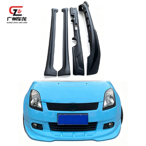 Per Suzuki <span class=keywords><strong>Swift</strong></span> 2005-2011: Kit Carrozzeria Completo (Spoiler Anteriore, Spoiler Posteriore, Minigonne Laterali, Diffusore) in Plastica - Ricambi Auto - Product Image 5