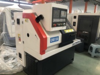 Tour CNC horizontal à lit plat de petite taille CK6130, machine de tournage de précision en métal, commande GSK