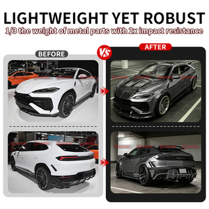ชุดแต่งไวด์บอดี้คาร์บอนไฟเบอร์แบบแห้ง WD Style สำหรับ Lamborghini Urus SE จากโรงงานโดยตรง ประกอบด้วยลิ้นหน้า ดิฟฟิวเซอร์หลัง สเกิร์ตข้าง ปีกหลัง อัพเกรดเต็มรูปแบบ - Product Image 3