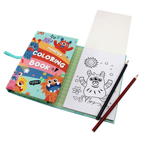 Lot de papeterie Koyo personnalisé, ensemble de 12 crayons de couleur, carnet de dessin, fermeture éclair, logo personnalisé, pour enfants, origine Chine