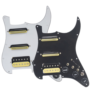 Ssh-cuộn dây tách đàn Guitar điện Pickguard hai Humbucker nhỏ + một Humbucker(9k/9K/15K)+ công tắc im lặng được tải sẵn scratchc - Product Image 1