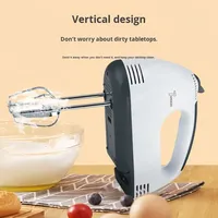 Batteur à œufs à gaz transfrontalier, mini batteur à main, 7 vitesses, multifonctionnel, fouet à crème ménager, mélangeur à pâte pour gâteaux et pâtisserie