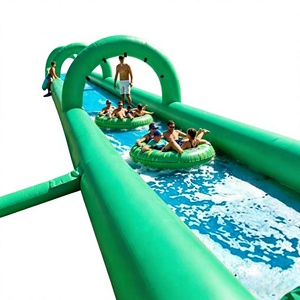 สไลเดอร์น้ำเป่าลม PVC แบบกำหนดเอง ช่องเดียว สำหรับเด็กและผู้ใหญ่ ใช้กลางแจ้ง ริมสระน้ำ รีสอร์ท - Product Image 3