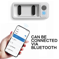 Nouvelle coque de téléphone étanche pour salle de bain avec écran tactile, support rotatif à 360°, compatible avec un petit haut-parleur Bluetooth