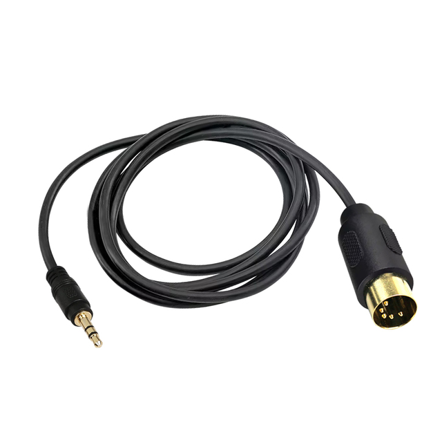 Custom MIDI Male 5 Pin Din to 3.5mm TRS Mini Jack Stereo Male Plug Audio Adapter Cable