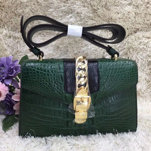 Bolso Bandolera de Mujer 100% Piel de Cocodrilo, Diseño de Sobre, Logotipo Personalizado, Moda de Lujo - Product Image 1