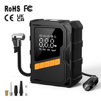 DC12V Air Pumps Portable Car Tire Inflator Air Compressor 150PSI Corded Large Screen Digital Emergency Light
