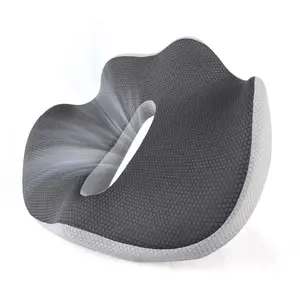 Coussins lombaires ergonomiques Coussins de siège assis toute la journée Coccyx coccyx Soulagement de la <span class=keywords><strong>douleur</strong></span> <span class=keywords><strong>Coussin</strong></span> en mousse à mémoire de forme Tricoté Technique Gaming - Product Image 5