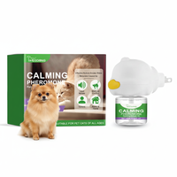 Pack Anti-Anxiété pour Chiens et Chats Stressés avec Extrait de Menthe Poivrée au Fluorocarbendazole 45ml, Apaisant et Protection contre le Bruit