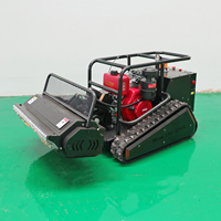 Robot tondeuse à gazon diesel télécommandé de 800 mm, 1000 mm, 1200 mm, économique, pour terrains en pente, avec certification CE EPA