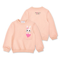 Vêtements en coton à motif de logo dessin animé pour filles ensemble de survêtement d'hiver pour tout-petits-tenue de sweat-shirt à manches longues