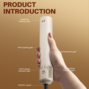 SMET 1200W New Multi-Functional 6-in-1 Hot Air Comb &amp; Curling Rod <strong>Hair</strong> <strong>Dryer</strong> with 1200W DC Motor Fast Heating Safe Design - Product Image 6